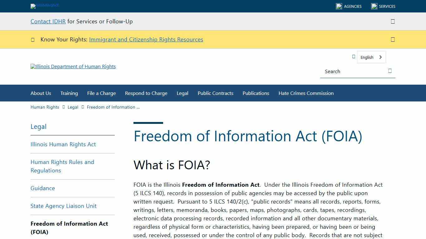 Freedom of Information Act (FOIA)